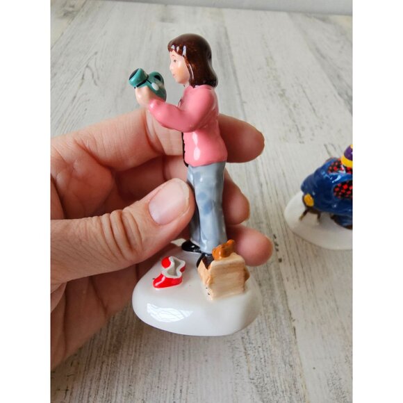 Dept 56 54976 another man's treasures AS IS moose chest people accessories set - Picture 13 of 16